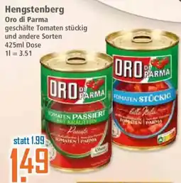 Klaas und Kock Hengstenberg Oro di Parma geschälte Tomaten stückig Angebot