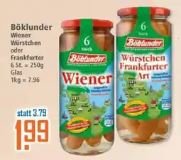 Klaas und Kock Böklunder Wiener Würstchen oder Frankfurter Angebot