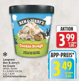 NP Discount Ben & Jerry's Ice Cream Cookie Dough Angebot