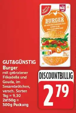 NP Discount GUT&GÜNSTIG Burger Angebot