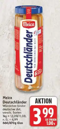 NP Discount Meica Deutschländer Würstchen Angebot