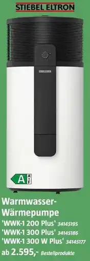 Bauhaus STIEBEL ELTRON Warmwasser-Wärmepumpe 'WWK-1 200 Plus' Angebot