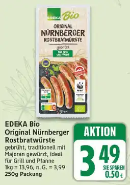 NP Discount EDEKA Bio Original Nürnberger Rostbratwürste Angebot