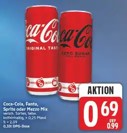 NP Discount Coca-Cola, Fanta, Sprite oder Mezzo Mix Angebot