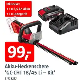 Bauhaus Akku-Heckenschere 'GC-CHT 18/45 Li – Kit' Angebot