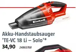 Bauhaus Einhell Akku-Handstaubsauger "TE-VC 18 Li - Solo" Angebot