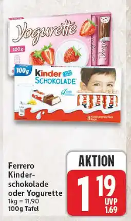 NP Discount Ferrero Kinder-schokolade oder Yogurette Angebot