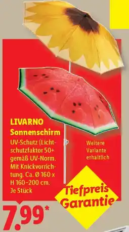 Lidl LIVARNO Sonnenschirm Angebot