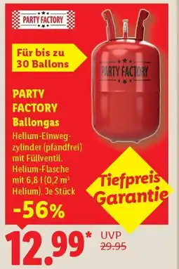 Lidl PARTY FACTORY Ballongas Angebot