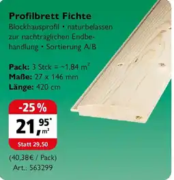 Holz Possling Profilbrett Fichte Angebot
