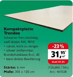 Holz Possling Kompaktplatte Trendoo Angebot