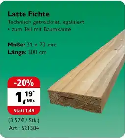 Holz Possling Latte Fichte Angebot