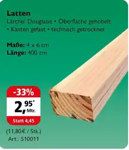 Holz Possling Latten Angebot