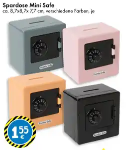 TEDi Spardose Mini Safe Frontier Safe Angebot
