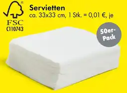 TEDi Servietten Angebot
