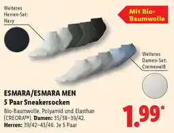 Lidl ESMARA/ESMARA MEN 5 Paar Sneakersocken Angebot