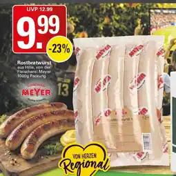 WEZ Meyer Rostbratwurst Angebot