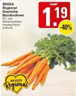 WEZ EDEKA Regional Deutsche Bundmöhren Angebot