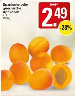 WEZ Spanische oder griechische Aprikosen KLI Angebot