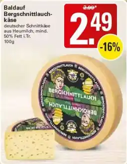 WEZ Baldauf Bergschnittlauchkäse Angebot