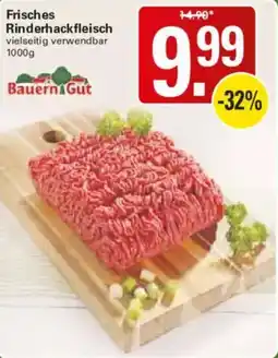 WEZ Frisches Rinderhackfleisch BauernGut Angebot