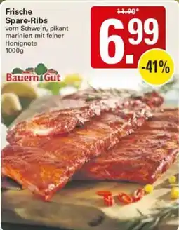 WEZ Frische Spare-Ribs vom Schwein, pikant mariniert mit feiner Honignote Angebot