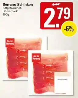 WEZ Serrano Schinken Angebot