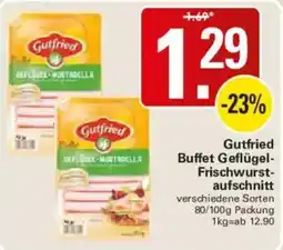 WEZ Gutfried Buffet Geflügel-Frischwurstschnitt Angebot