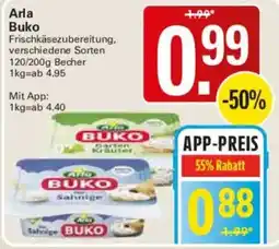WEZ Arla Buko Frischkäsezubereitung Angebot