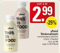 WEZ yfood Trinkmahlzeit Angebot
