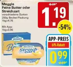 WEZ Meggle Feine Butter oder Streichzart Angebot