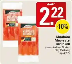 WEZ Abraham Meersalz-schinken Angebot