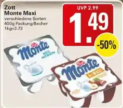 WEZ Zott Monte Maxi Angebot