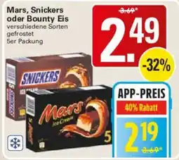 WEZ Mars, Snickers Eis Angebot