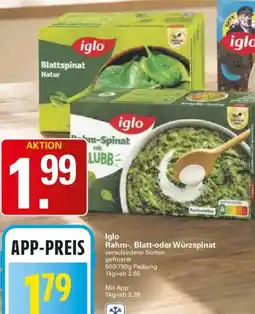WEZ iglo Rahm-, Blatt-oder Würzspinat Angebot