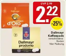WEZ Dallmayr Kaffeepads Angebot