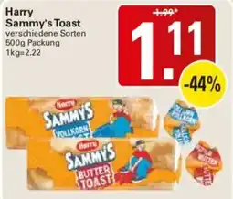 WEZ Harry Sammy's Toast Angebot
