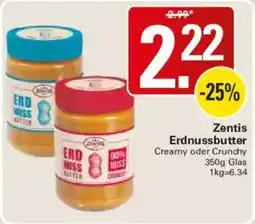 WEZ Zentis Erdnussbutter Angebot