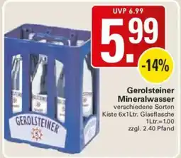 WEZ Gerolsteiner Mineralwasser Angebot
