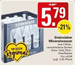 WEZ Steinsieber Mineralwasser Angebot