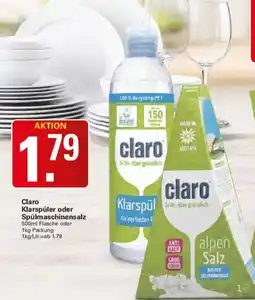 WEZ Claro Klarspüler oder Spülmachinensalz Angebot