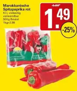 WEZ Marokkanische Spitzpaprika rot frutal Angebot