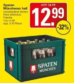 WEZ Spaten Münchner hell Angebot