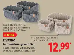 Lidl LIVARNO Aufbewahrungskorb-Set Angebot