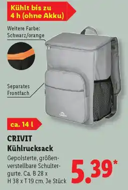 Lidl CRIVIT Kühlrucksack Angebot