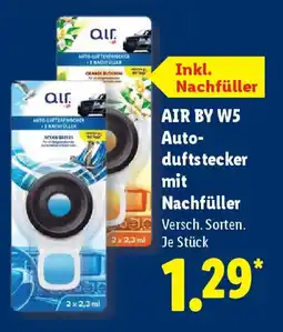 Lidl AIR BY W5 Autoduftstecker mit Nachfüller Angebot