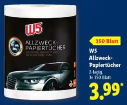 Lidl W5 Allzweck- Papiertücher Angebot