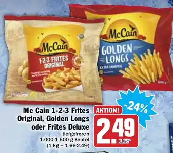 Hit Mc Cain 1-2-3 Frites Original, Golden Longs oder Frites Deluxe Angebot