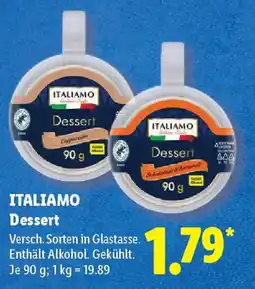 Lidl ITALIAMO Dessert Angebot