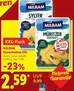 Lidl MILRAM Käsescheiben XXL Angebot